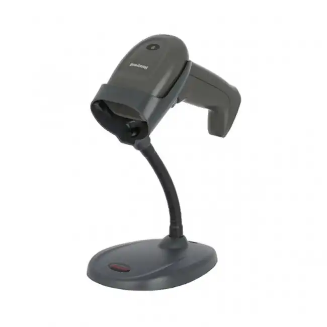 Сканер штрихкода Honeywell HH490-R0-1RS232 (Ручной проводной, 2D, Com (RS232), Черный, С подставкой)