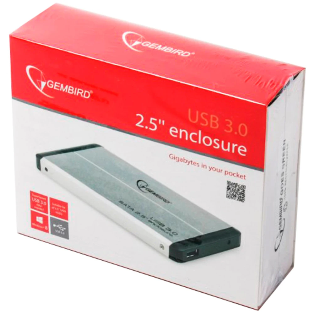 Аксессуар для жестких дисков Gembird EE2-U3S-2-S
