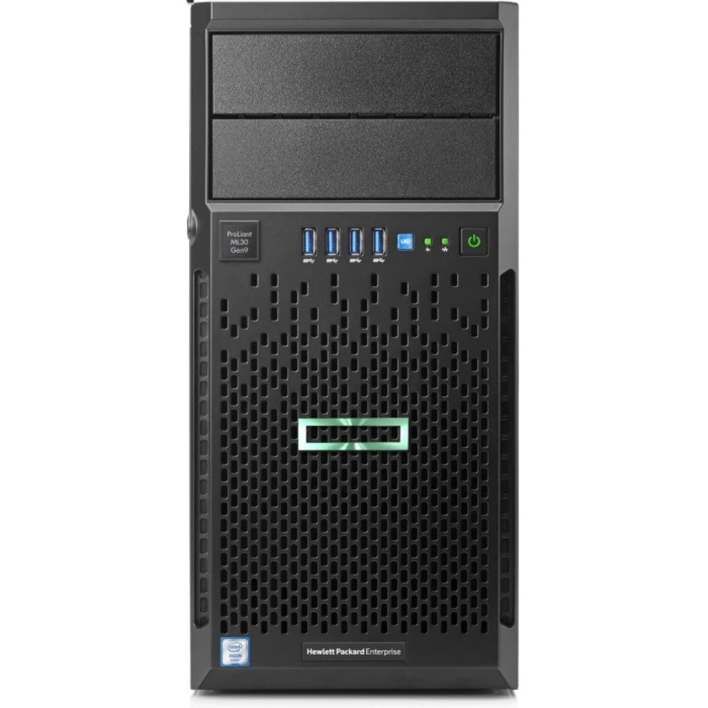 Сервер HPE Proliant ML30 Gen9 823401-001/823401-B21 Tower, Xeon E3-1220 v6, 3000 МГц, 4, 8, 1 x 16 ГБ, LFF 3.5", 4, 2x 1 ТБ