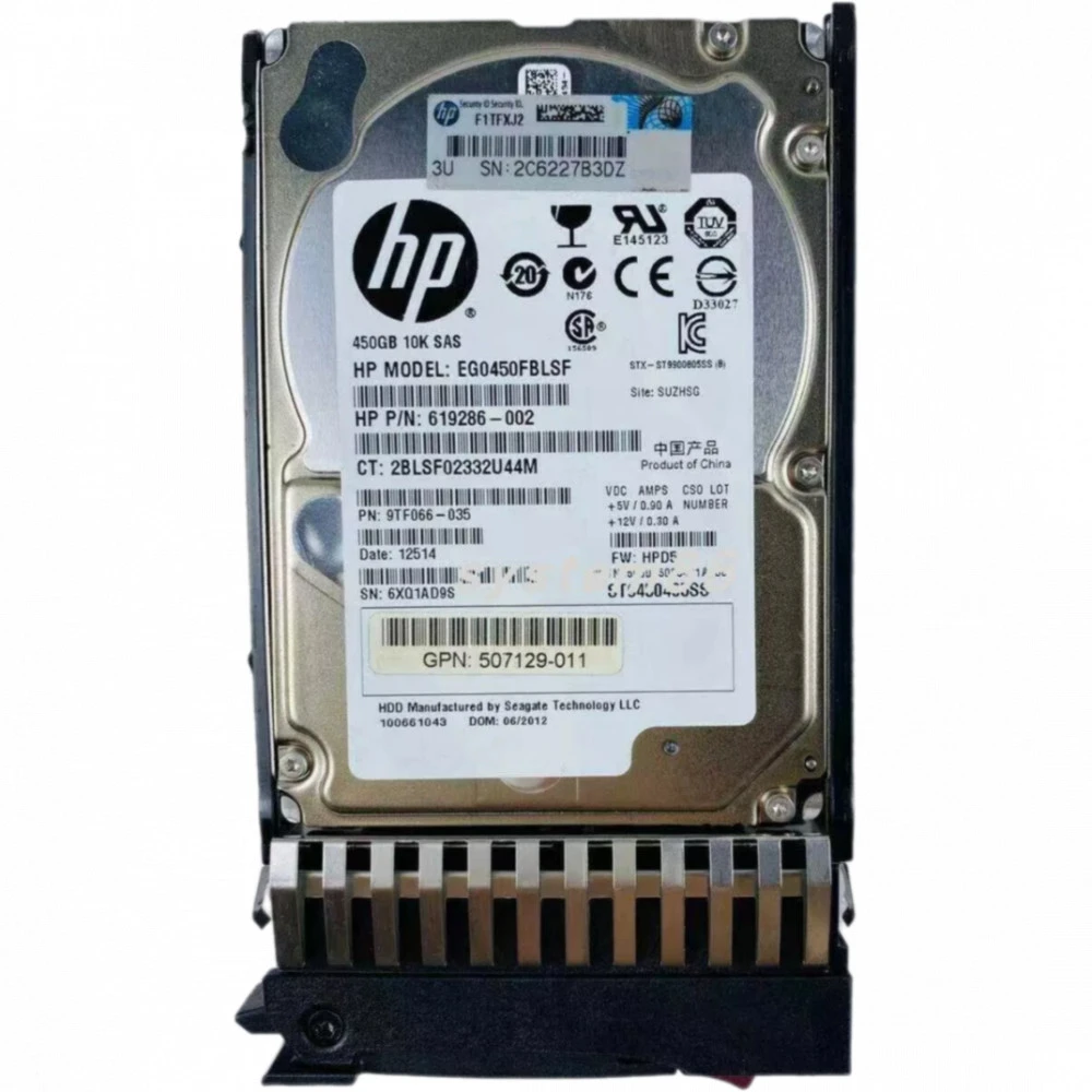 Серверный жесткий диск HPE 450GB 2.5"(SFF) SAS 10K 6G HotPlug Dual Port ENT 581284-B21 2,5 SFF, 450 ГБ, SAS