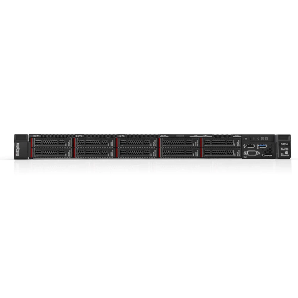 Сервер Lenovo SR250 7Y51A025EA 1U Rack, Xeon E-2124, 3300 МГц, 4, 8, 1 x 8 ГБ, SFF 2.5", 10