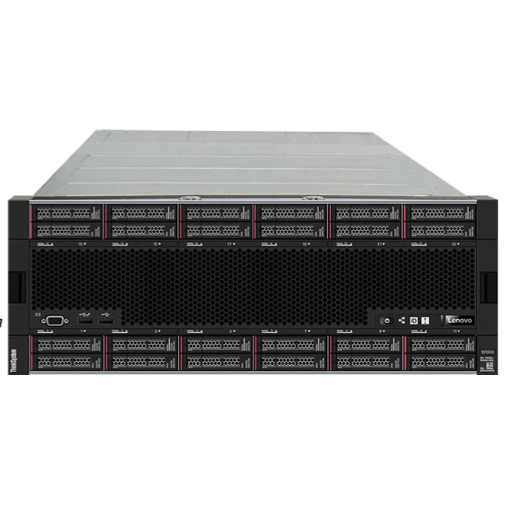 Сервер Lenovo ThinkSystem SR950 7X13S12500 4U Rack, Xeon Platinum 8276M, 2200 МГц, 28, 38.5, 72 x 128 ГБ, SFF 2.5", 24, 16x 3.84 ТБ, 2x 480 ГБ