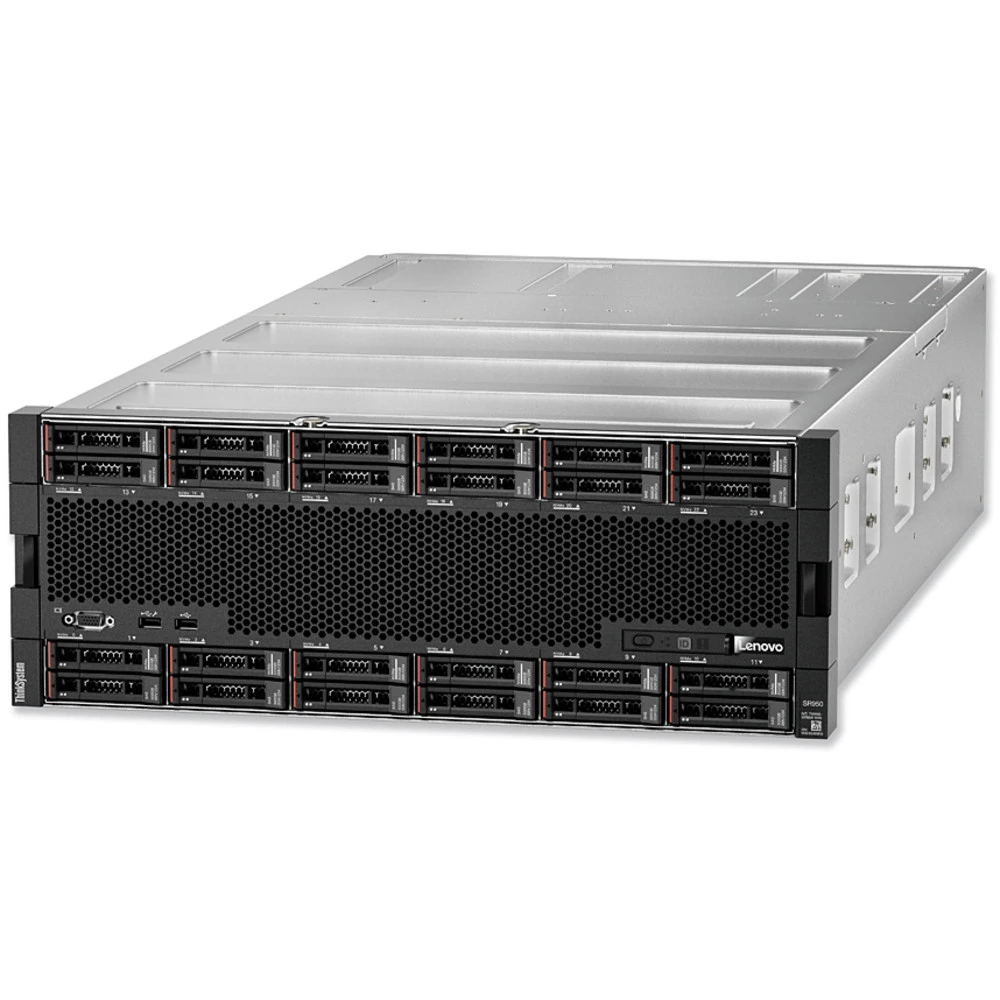 Сервер Lenovo ThinkSystem SR950 7X13S12500 4U Rack, Xeon Platinum 8276M, 2200 МГц, 28, 38.5, 72 x 128 ГБ, SFF 2.5", 24, 16x 3.84 ТБ, 2x 480 ГБ