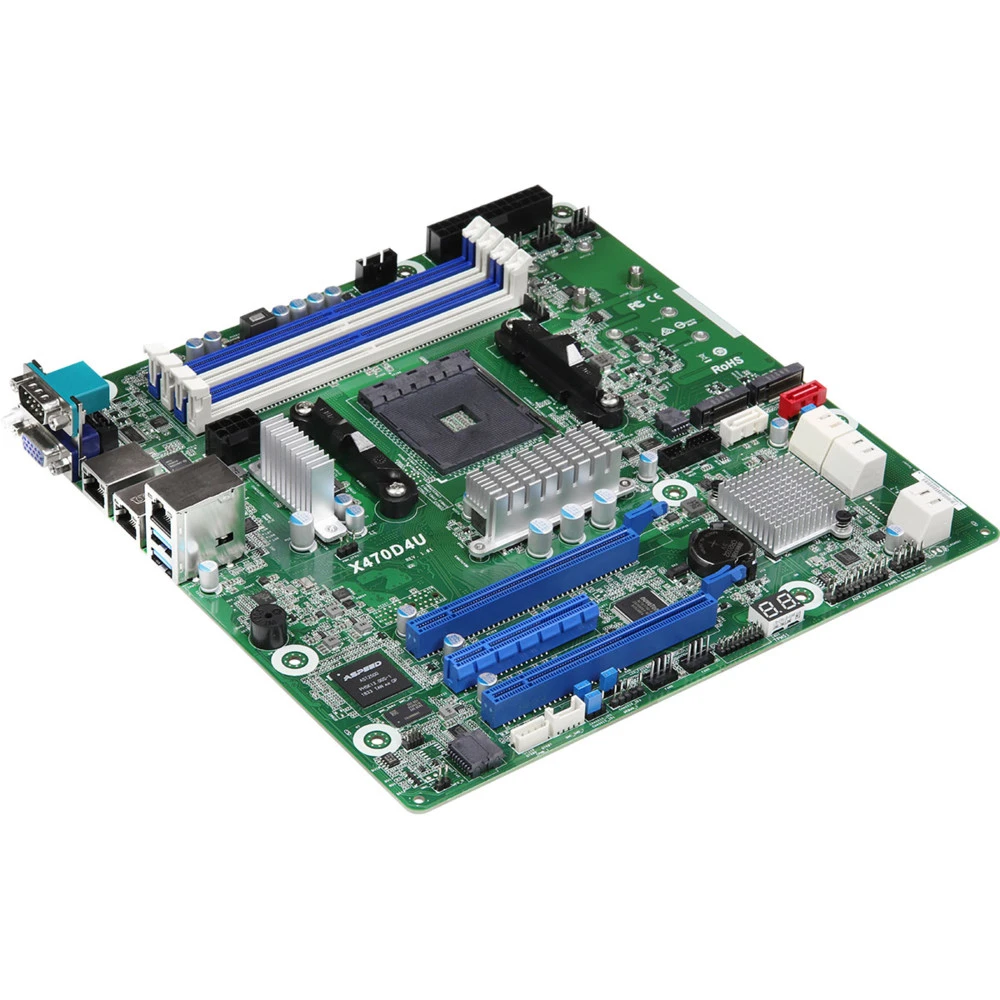 Серверная материнская плата ASRock X470D4U