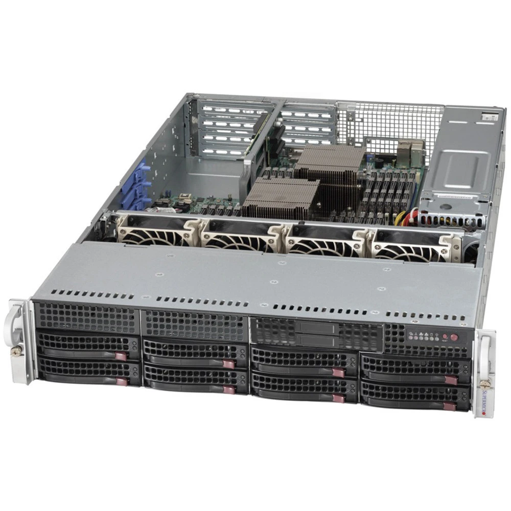 Сервер Supermicro CSE-825TQ-563LPB/X11DPL SMR0128 2U Rack, Xeon Silver 4112, 2600 МГц, 4, 8.25, 1 x 16 ГБ, LFF 3.5", 8