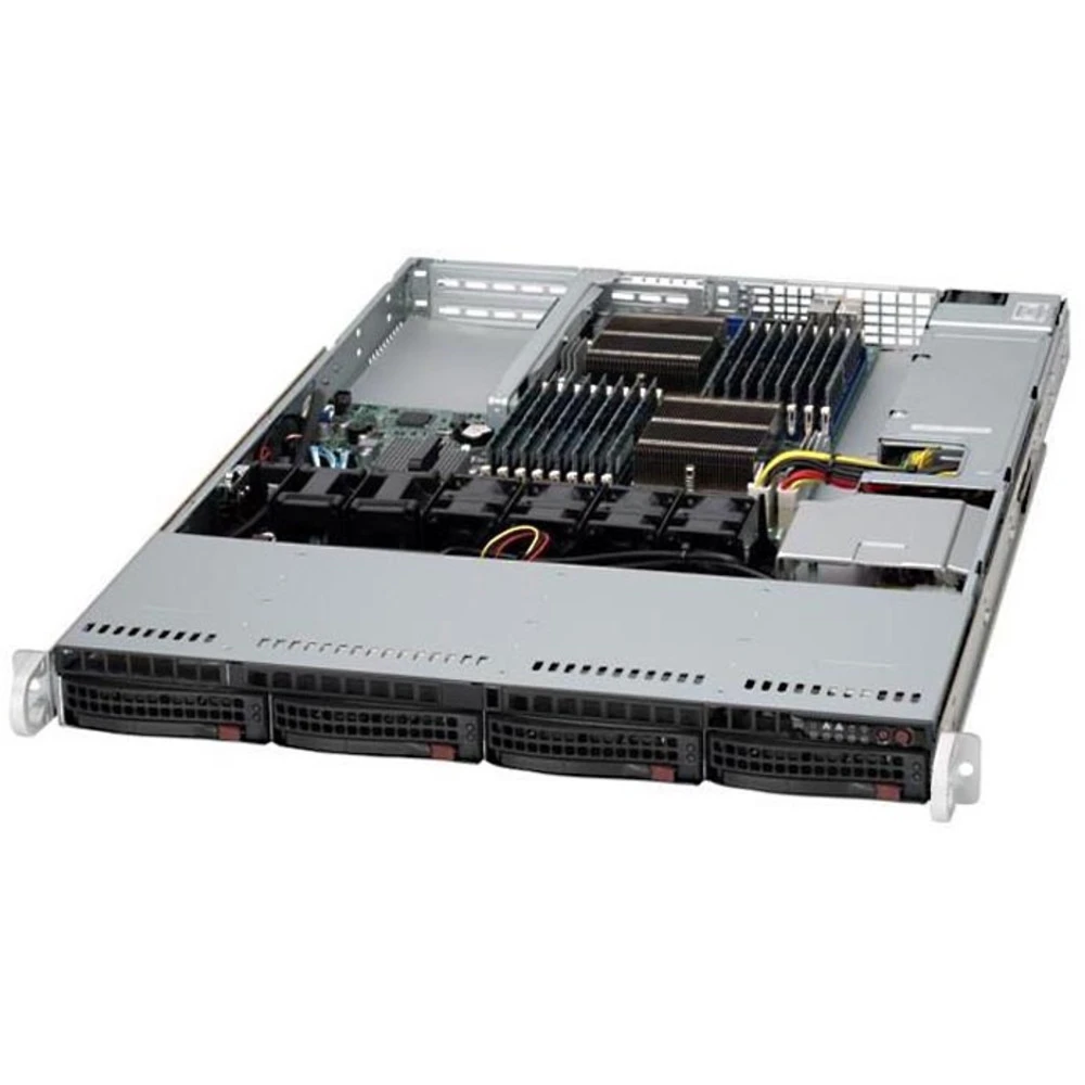Сервер Supermicro CSE-825TQ-563LPB/X11DPL SMR0130 2U Rack, Xeon Silver 4112, 2600 МГц, 4, 8.25, 1 x 16 ГБ, LFF 3.5", 8