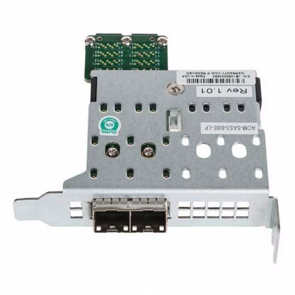 Аксессуар для сервера Supermicro переходная плата AOM-SAS3-8I8E-LP Ext. to Int. Mini-SAS HD