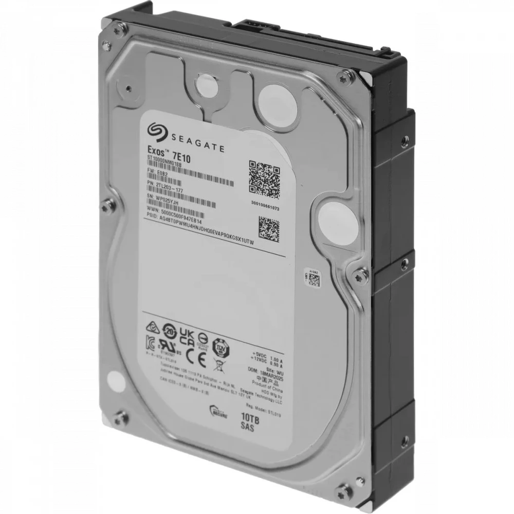 Серверный жесткий диск Seagate Exos 7E10 HDD ST10000NM018B 3,5 LFF, 10 ТБ, SAS