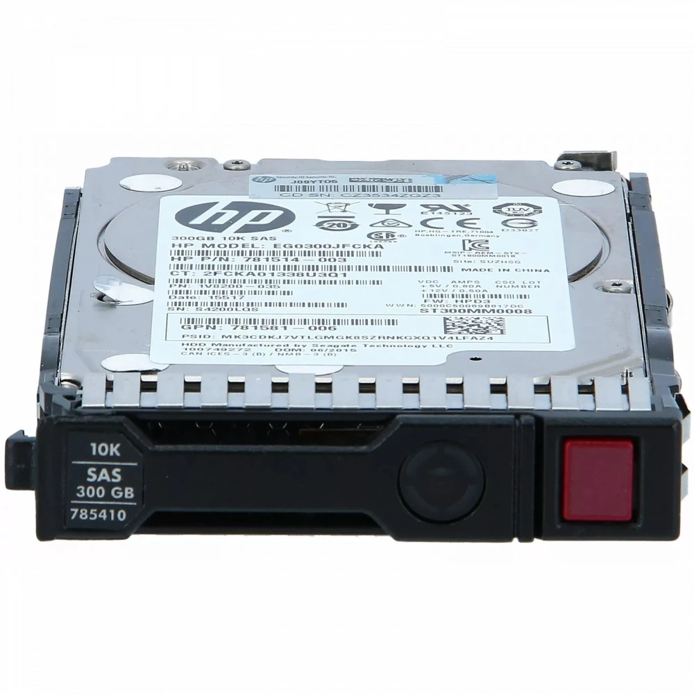Серверный жесткий диск HPE 300GB 12G SAS 10K rpm SFF (2.5-inch) SC Enterprise Hard Drive 785067-B21 2,5 SFF, 300 ГБ, SAS
