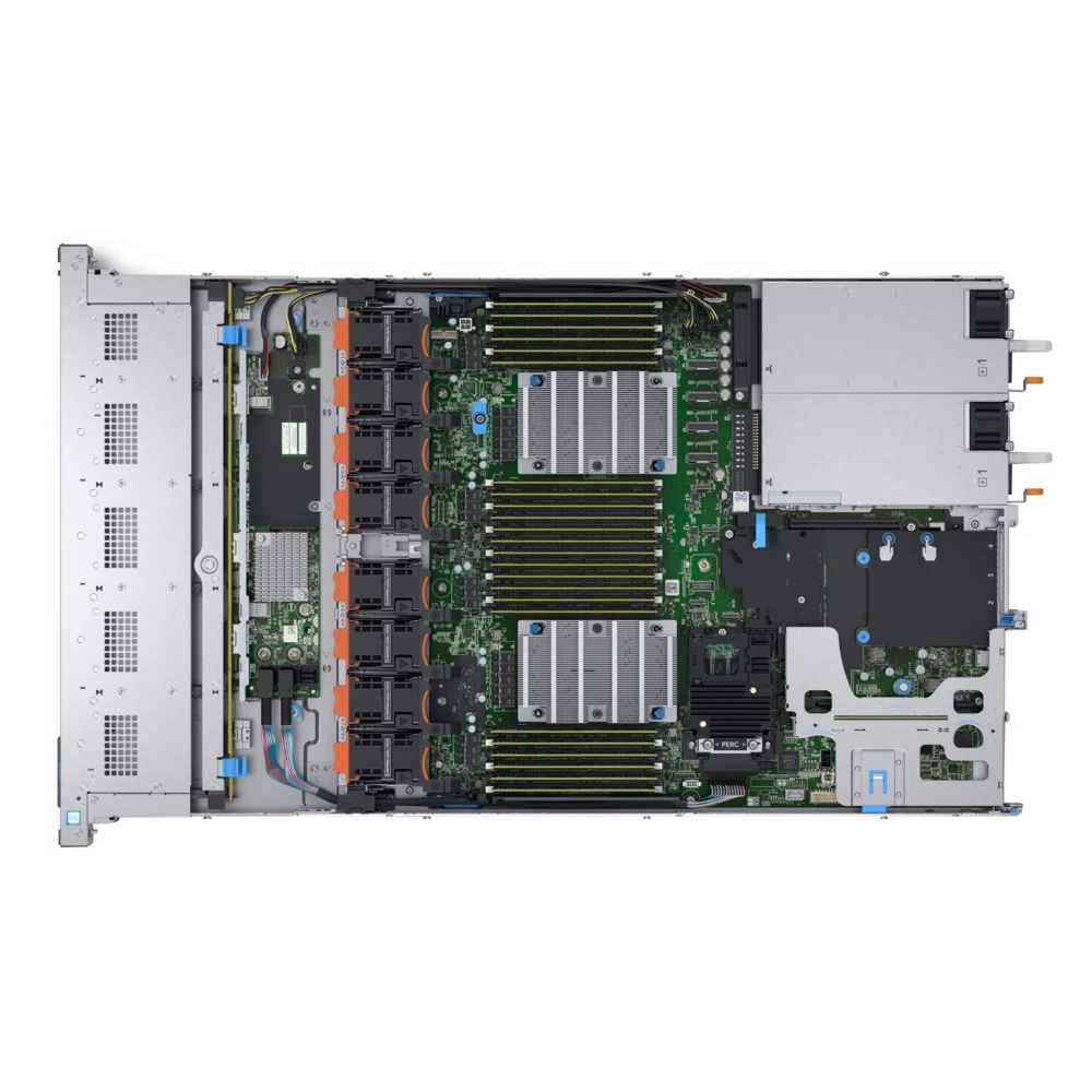 Сервер Dell PowerEdge R640 PER640RU4-1 1U Rack, Xeon Silver 4215R, 3200 МГц, 8, 11, 24 x 32 ГБ, SFF 2.5", 8, 4x 960 ГБ