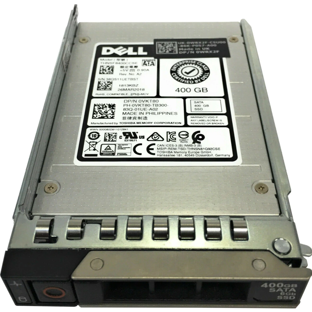 Серверный жесткий диск Dell 400 ГБ WRX2F 3,5 LFF, 400 ГБ, SATA
