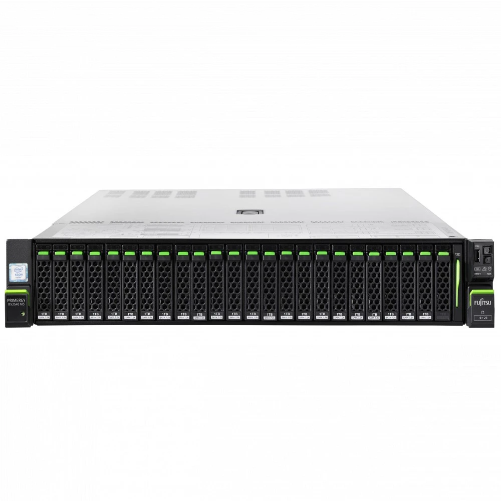 Сервер Fujitsu PRIMERGY RX2540 M5 S26361-K1655-V408_spec 2U Rack, Xeon Gold 6242, 2800 МГц, 16, 22, SFF 2.5", 28