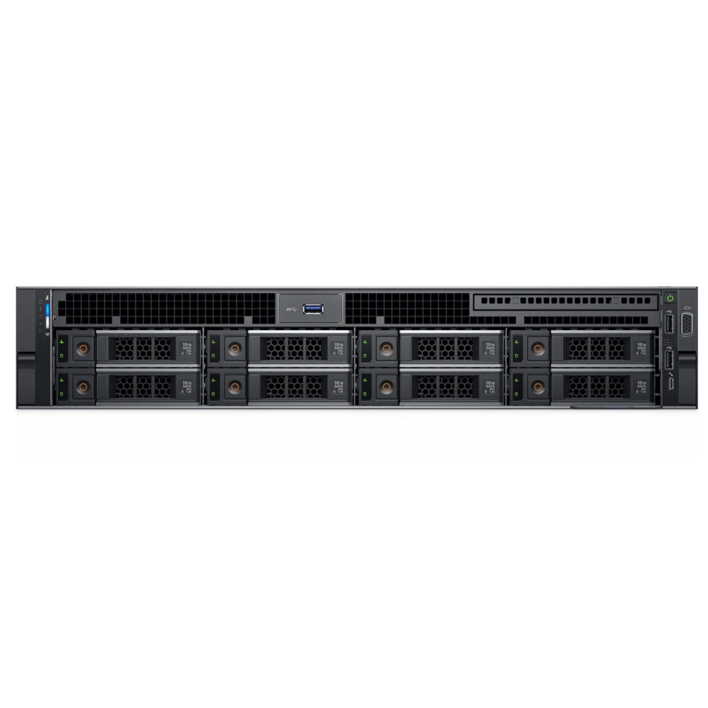 Сервер Dell PowerEdge R740 PER740RU1 2U Rack, Xeon Silver 4210R, 2400 МГц, 10, 13.75, 2 x 16 ГБ, LFF 3.5", 8, 1x 1.2 ТБ