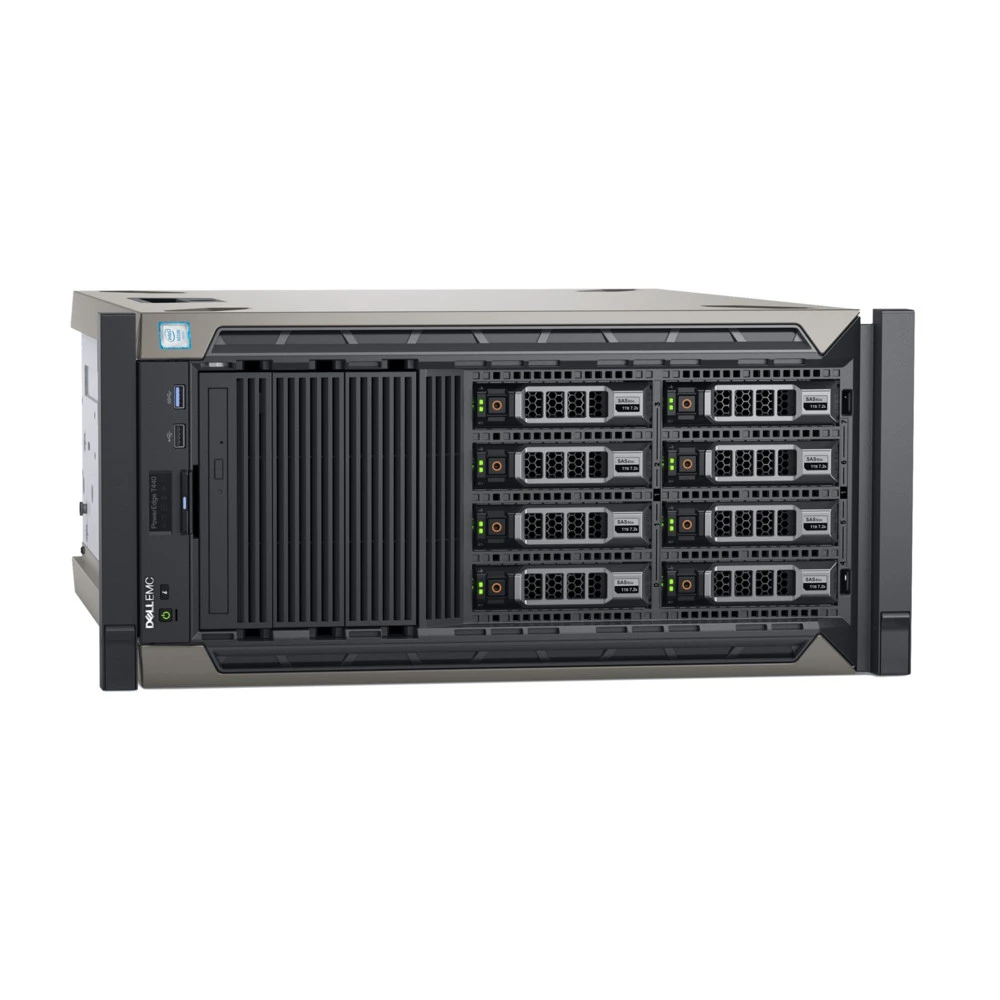 Сервер Dell PowerEdge T440 T440-5218-03 Tower, Xeon Silver 4114, 2200 МГц, 10, 13.75, 4 x 16 ГБ, SFF 2.5", 8