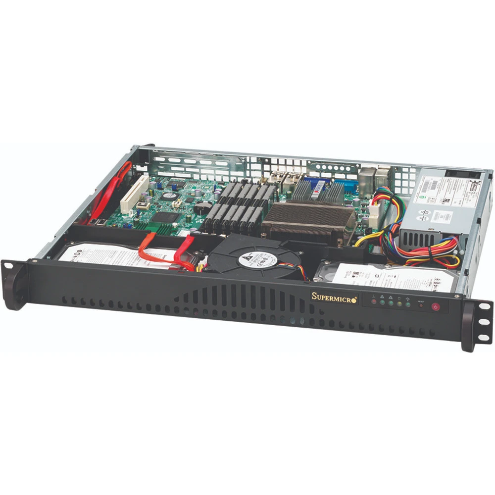 Сервер Supermicro CSE-512L-200B SMR0144 1U Rack, Xeon E-2224, 3400 МГц, 4, 8, 1 x 8 ГБ, LFF 3.5", 2