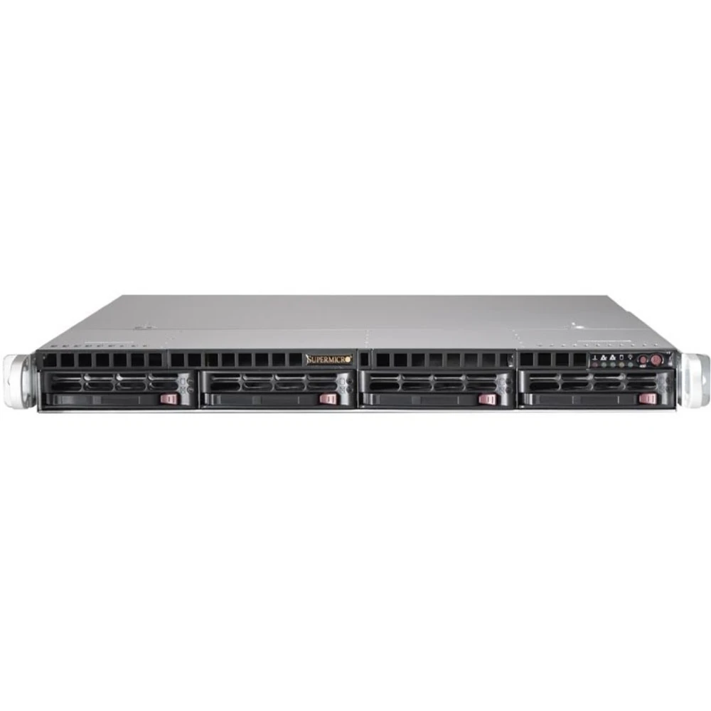 Сервер Supermicro CSE-813MFTQC-505CB SMR0145 1U Rack, Xeon E-2224, 3400 МГц, 4, 8, 1 x 8 ГБ, LFF 3.5", 4
