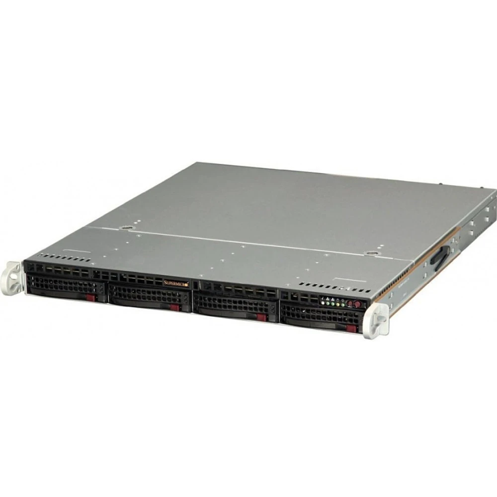 Сервер Supermicro CSE-813MFTQC-505CB SMR0145 1U Rack, Xeon E-2224, 3400 МГц, 4, 8, 1 x 8 ГБ, LFF 3.5", 4