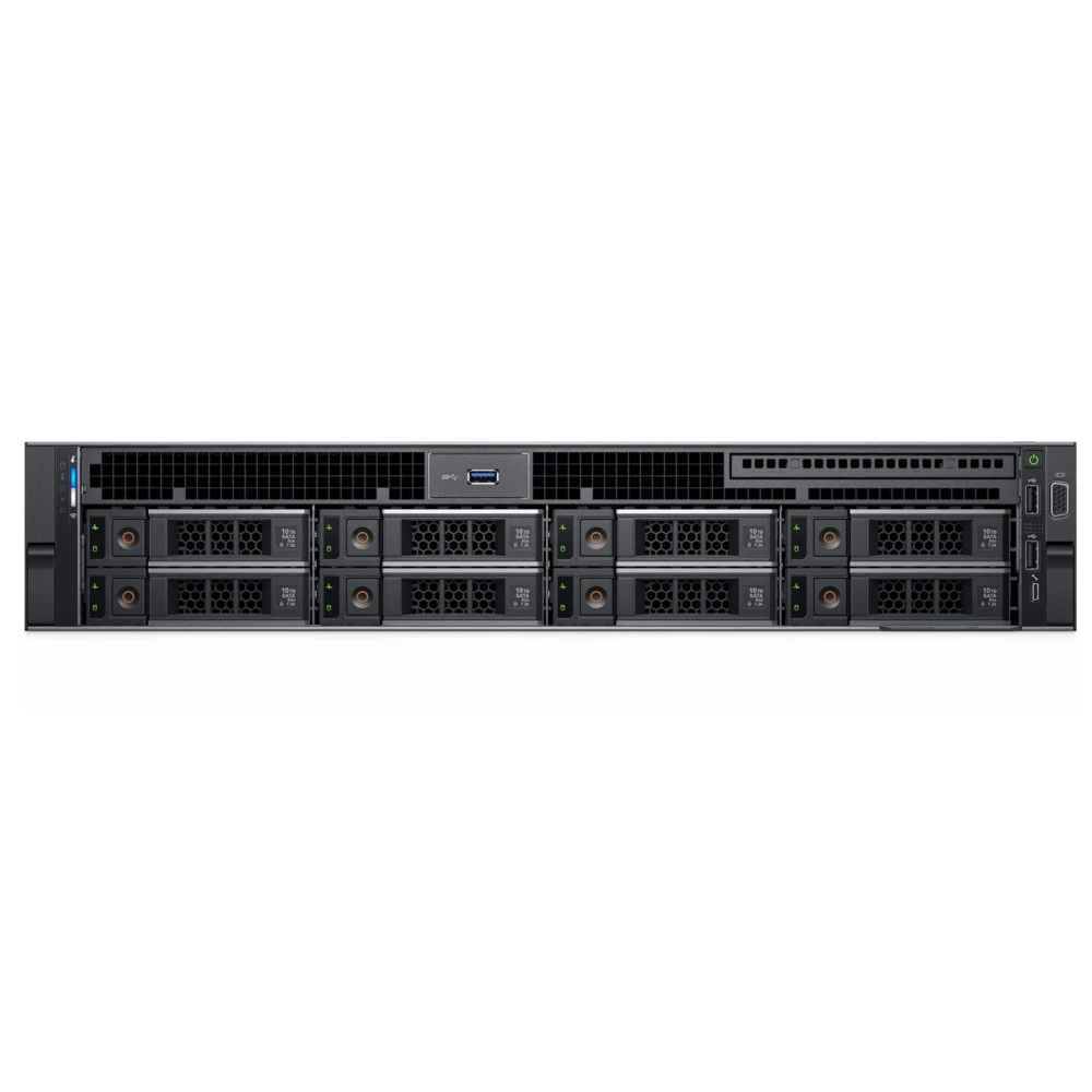 Сервер Dell PowerEdge R740 210-AKXJ-B1 2U Rack, Xeon Silver 4210, 2200 МГц, 10, 13.75, 2 x 16 ГБ, LFF 3.5", 8, 2x 600 ГБ