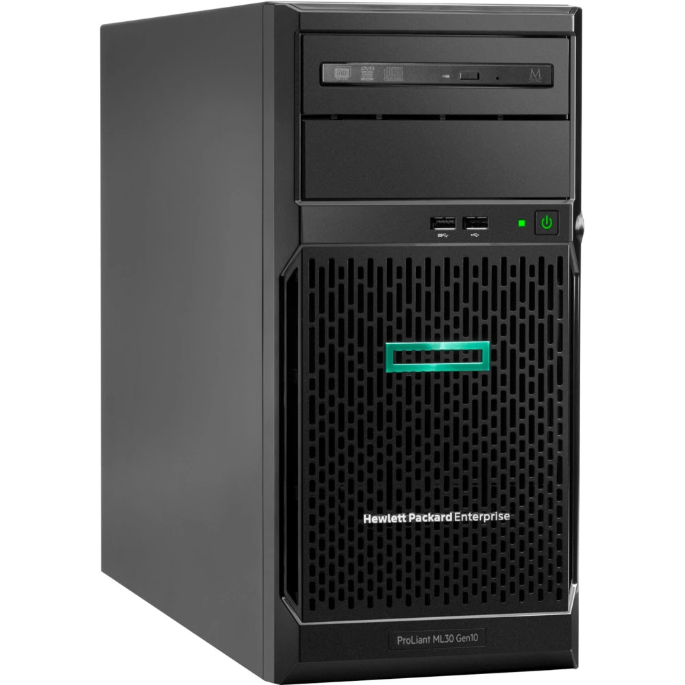Сервер HPE ProLiant ML30 Gen10 P16928-421-NC2 Tower, Xeon E-2224, 3400 МГц, 4, 8, 1 x 16 ГБ, LFF 3.5", 4