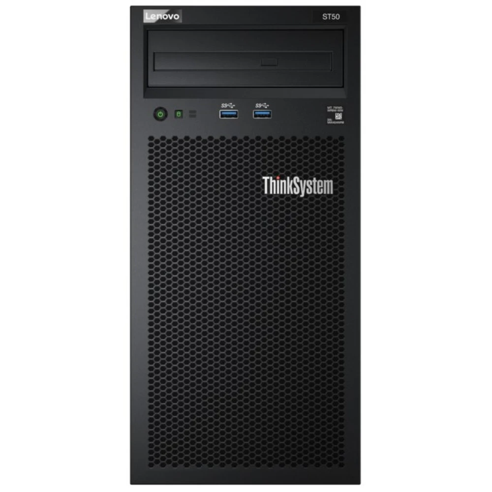 Сервер Lenovo ThinkSystem ST50 7Y48S04B00 Tower, Core i3-8100, 3600 МГц, 4, 6, 1 x 16 ГБ, LFF 3.5", 4, 2x 1 ТБ