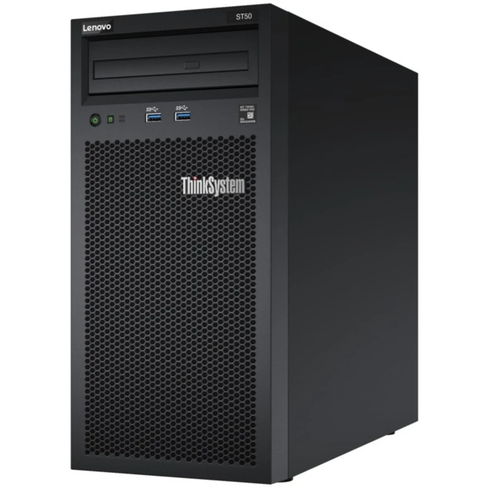 Сервер Lenovo ThinkSystem ST50 7Y48S04B00 Tower, Core i3-8100, 3600 МГц, 4, 6, 1 x 16 ГБ, LFF 3.5", 4, 2x 1 ТБ