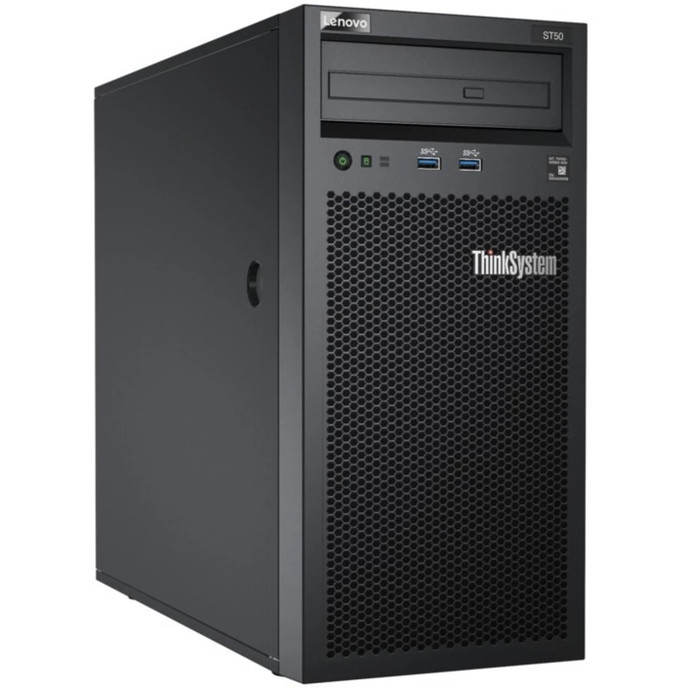 Сервер Lenovo ThinkSystem ST50 7Y48S04B00 Tower, Core i3-8100, 3600 МГц, 4, 6, 1 x 16 ГБ, LFF 3.5", 4, 2x 1 ТБ