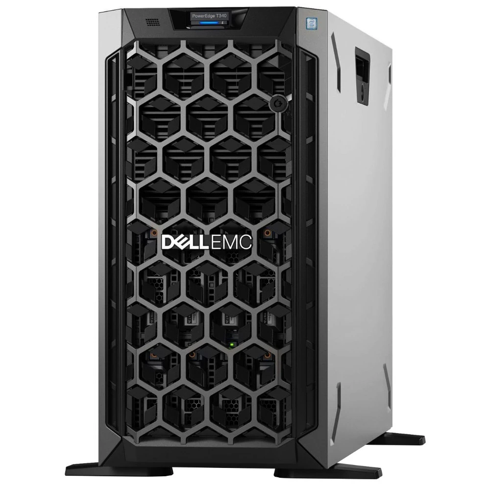 Сервер Dell PowerEdge T340 PET340RU1-03 Tower, Xeon E-2224, 3400 МГц, 4, 8, 1 x 16 ГБ, LFF 3.5", 8, 1x 4 ТБ