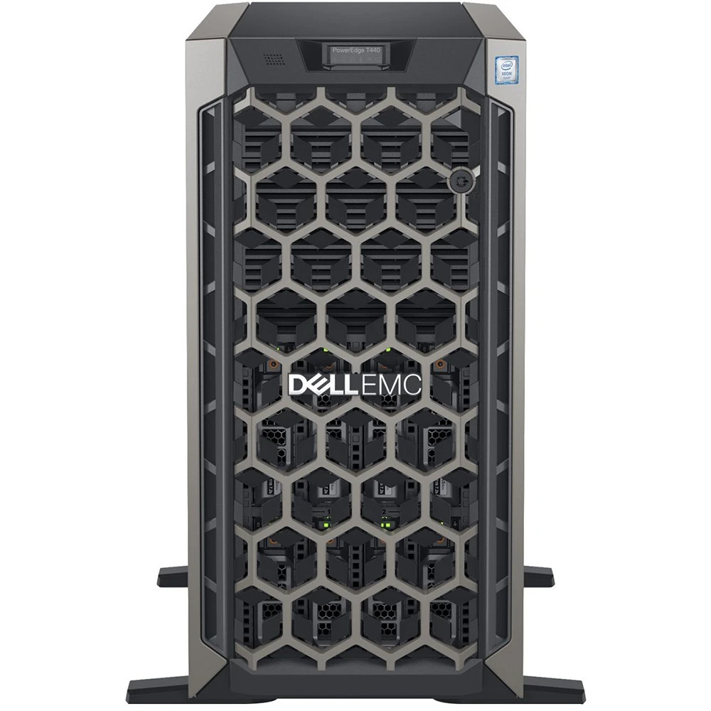 Сервер Dell PowerEdge T440 PET440RU2-01 Tower, Xeon Silver 4210, 2200 МГц, 10, 13.75, 2 x 16 ГБ, LFF 3.5", 8, 1x 1.92 ТБ