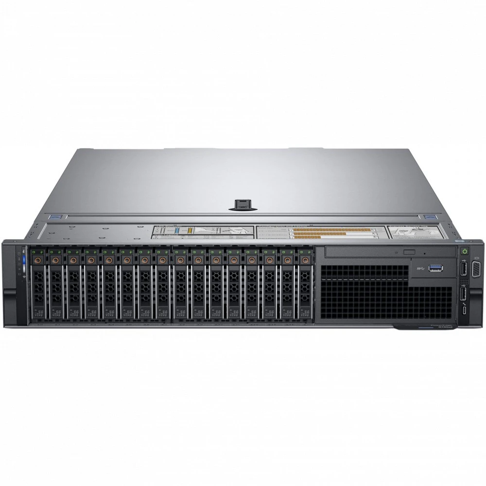 Сервер Dell PowerEdge R740 PER740RU3-02 2U Rack, Xeon Gold 6246R, 3400 МГц, 16, 35.75, 24 x 64 ГБ, SFF 2.5", 16, 16x 2.4 ТБ