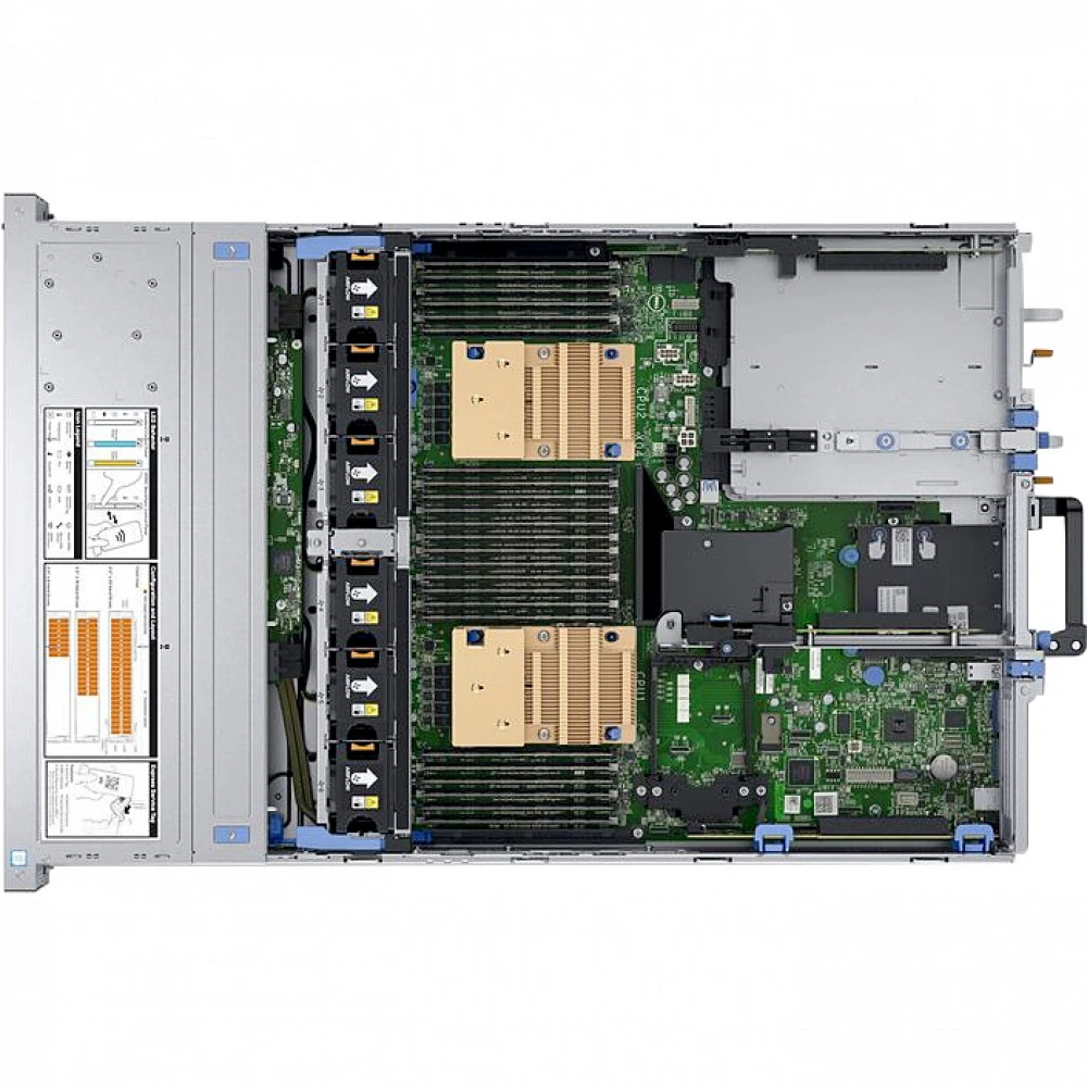 Сервер Dell PowerEdge R740XD PER740XDRU2 2U Rack, Xeon Silver 4210R, 2400 МГц, 10, 13.75, 2 x 16 ГБ, SFF 2.5", 24, 24x 480 ГБ