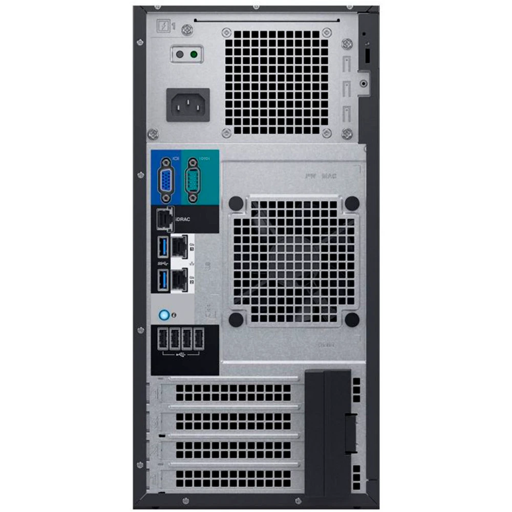 Сервер Dell PowerEdge T140 MEA_T140_VI_VP-210-AQSP_B01 Tower, Xeon E-2134, 3500 МГц, 4, 8, 1 x 16 ГБ, LFF 3.5", 4, 1x 1 ТБ