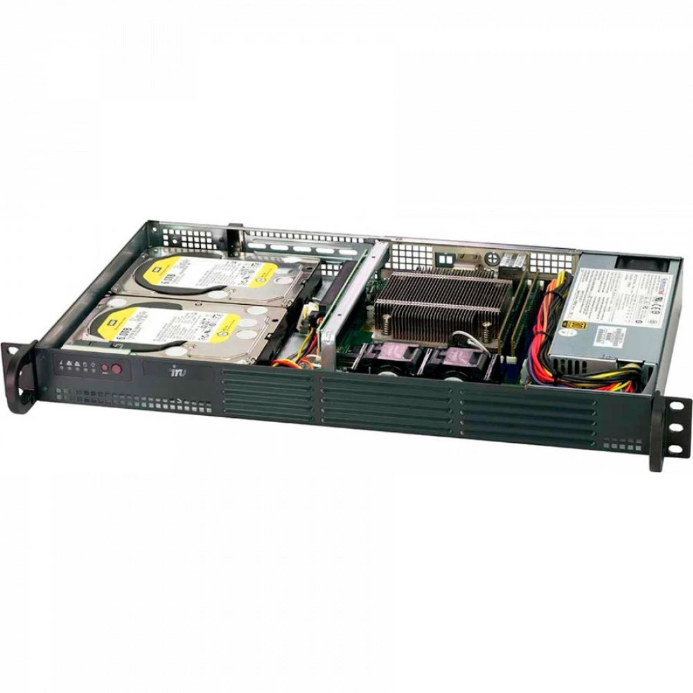 Сервер iRU Rock S1102E 1493155 1U Rack, Xeon E-2234, 3600 МГц, 4, 8, 1 x 16 ГБ, LFF 3.5", 2, 2x 240 ГБ