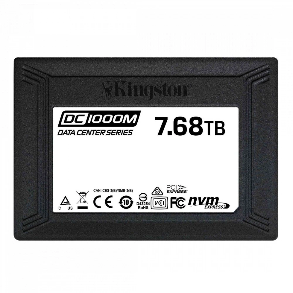 Серверный жесткий диск Kingston 7.68 ТБ SEDC1000M/7680G 2,5 SFF, 7.68 ТБ, NVMe