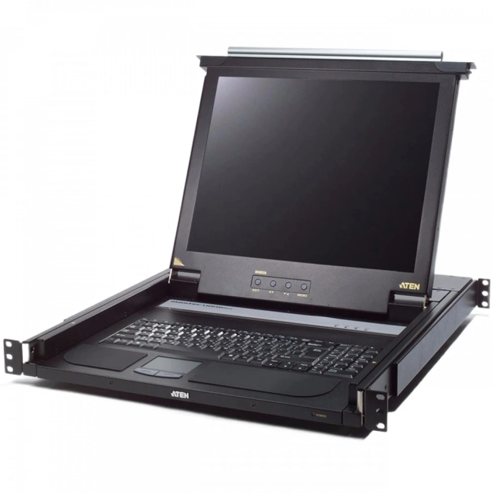 KVM-переключатель ATEN SINGLE RAIL DVI LCD FULL HD CONSOLE 17INCH CL6700MW-ATA-RG