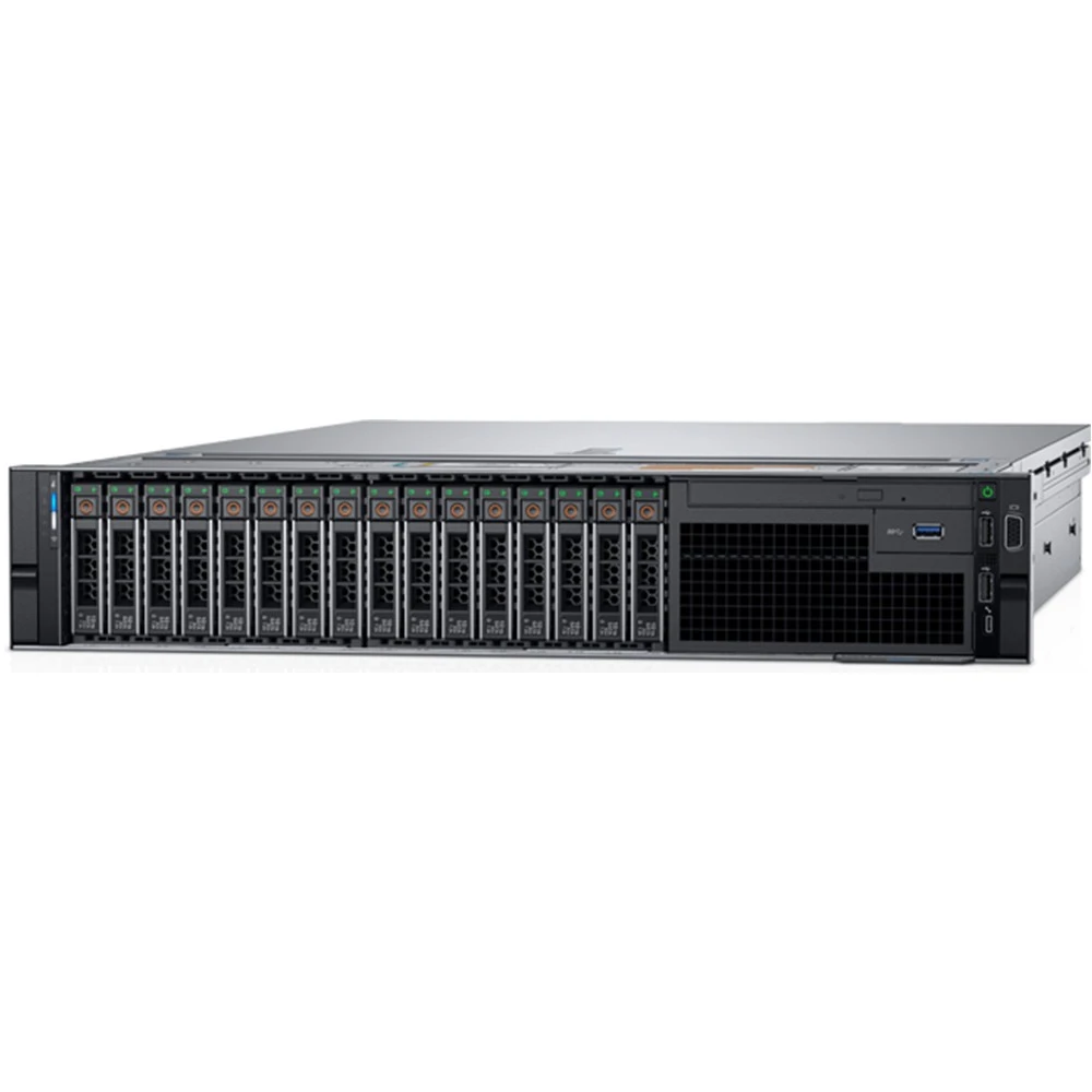 Сервер Dell PowerEdge R740 210-AKXJ-318 2U Rack, Xeon Gold 5118, 2300 МГц, 12, 16.5, 2 x 32 ГБ, SFF 2.5", 16, 16x 1.92 ТБ