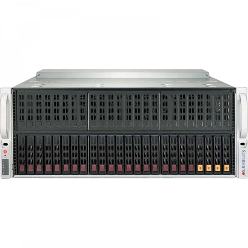 Сервер Supermicro AS-4124GS-TNR-OTO-0 4U Rack, EPYC 7252, 3100 МГц, 8, 64, 1 x 8 ГБ, SFF 2.5", 24, 2x 240 ГБ
