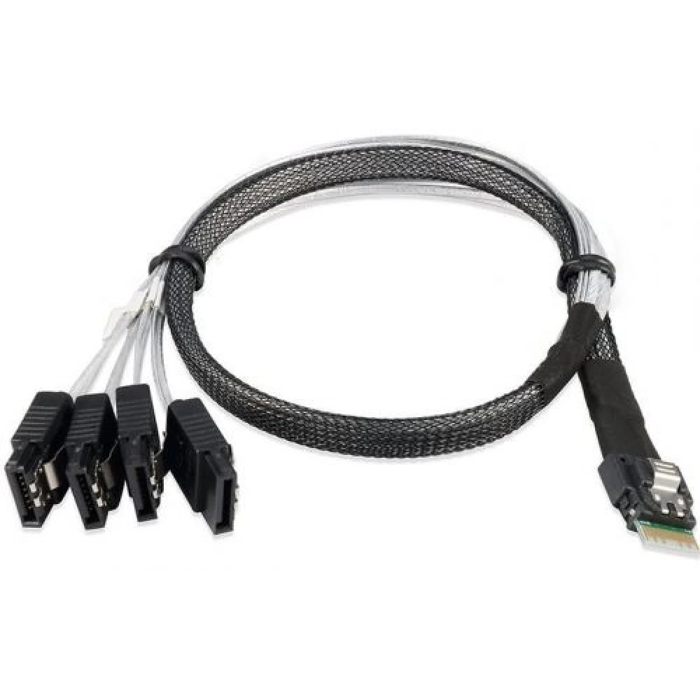 Аксессуар для сервера Supermicro Кабель Slim SAS/SATA HD x4 (STR) to Slimline x4 (LE) 75cm CBL-SAST-1275-100