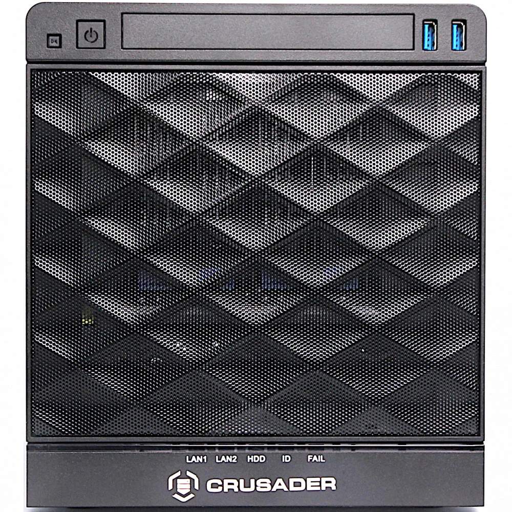 Сервер Crusader Mini 120T Tower, Xeon E-2244G, 3800 МГц, 4, 8, 1 x 16 ГБ, LFF 3.5", 4, 2x 480 ГБ