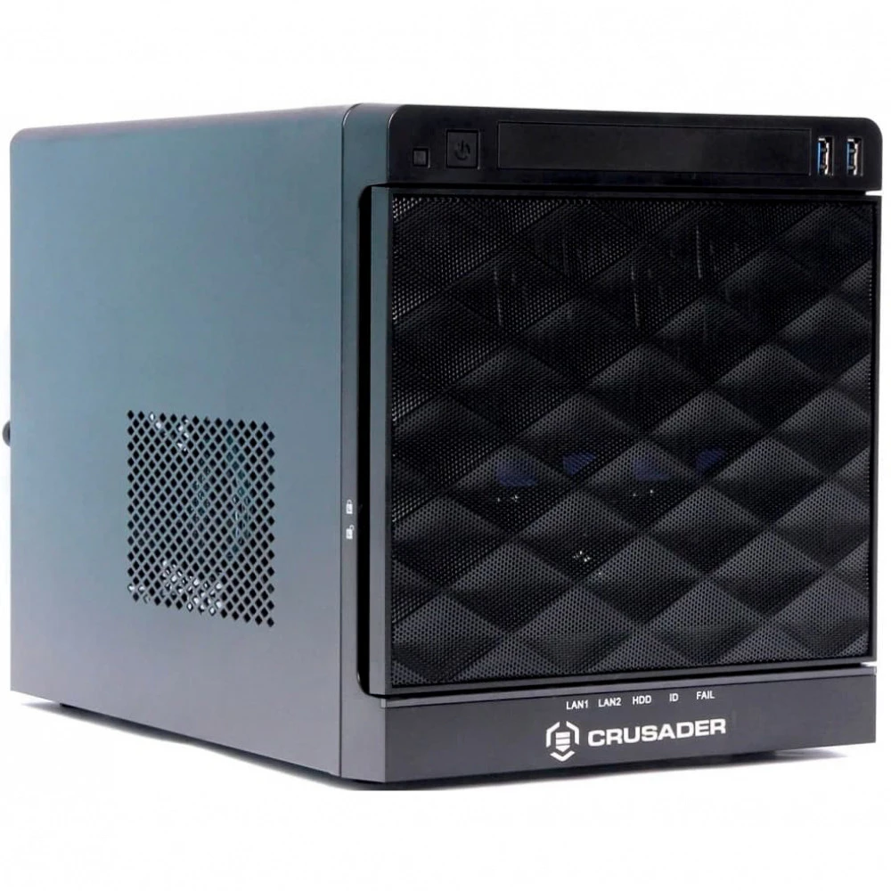 Сервер Crusader Mini 120T Tower, Xeon E-2244G, 3800 МГц, 4, 8, 1 x 16 ГБ, LFF 3.5", 4, 2x 480 ГБ