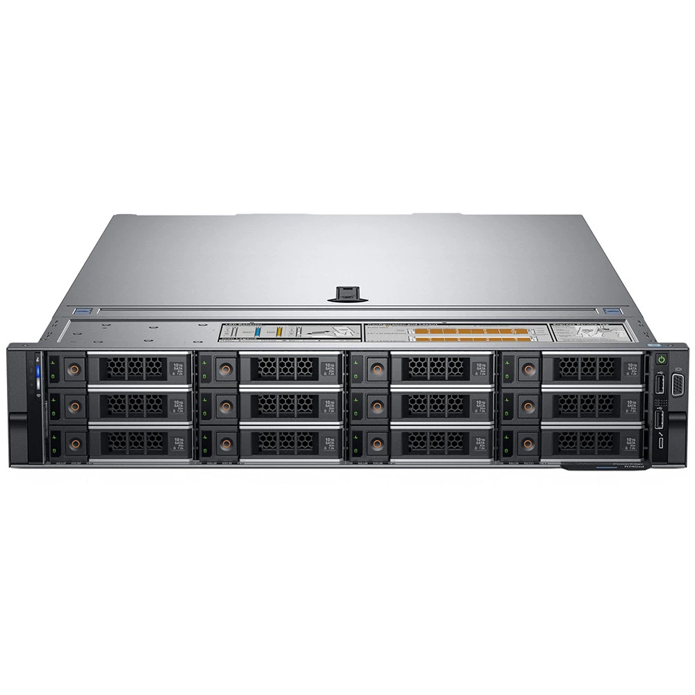 Сервер Dell PowerEdge R740XD 210-AKZR-412 2U Rack, Xeon Gold 5215, 2500 МГц, 10, 13.75, 1 x 32 ГБ, LFF 3.5", 12, 1x 1.2 ТБ