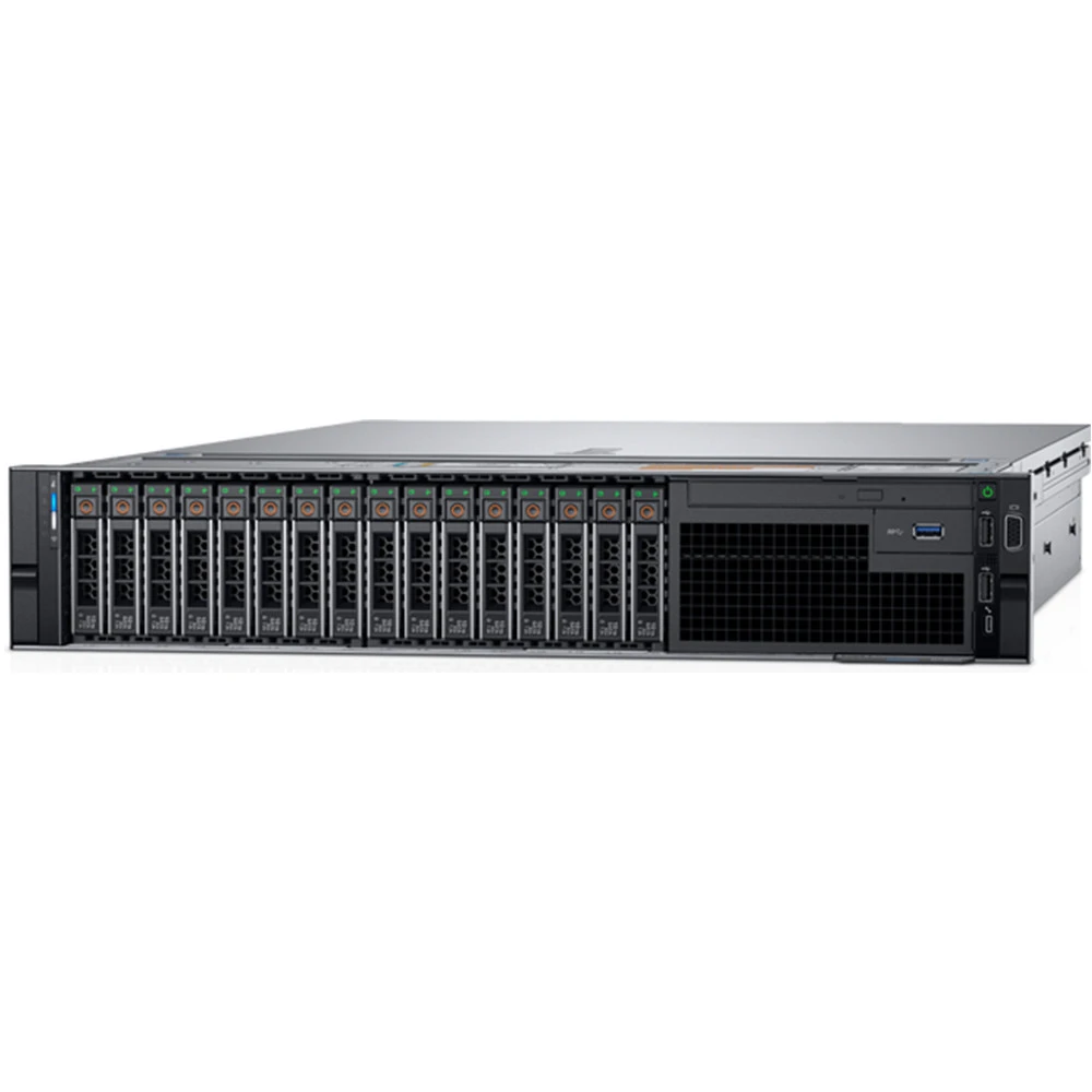 Сервер Dell PowerEdge R740 210-AKXJ-361 2U Rack, Xeon Silver 4215R, 3200 МГц, 8, 11, 24 x 16 ГБ, SFF 2.5", 16