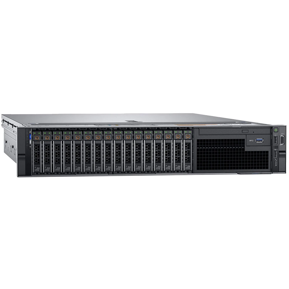 Сервер Dell PowerEdge R740 210-AKXJ-361 2U Rack, Xeon Silver 4215R, 3200 МГц, 8, 11, 24 x 16 ГБ, SFF 2.5", 16