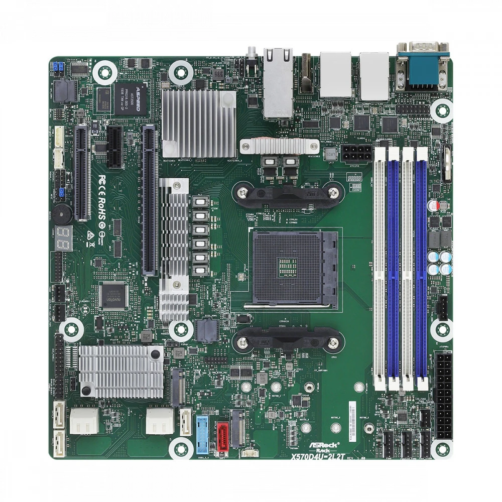 Серверная материнская плата ASRock X570D4U-2L2T
