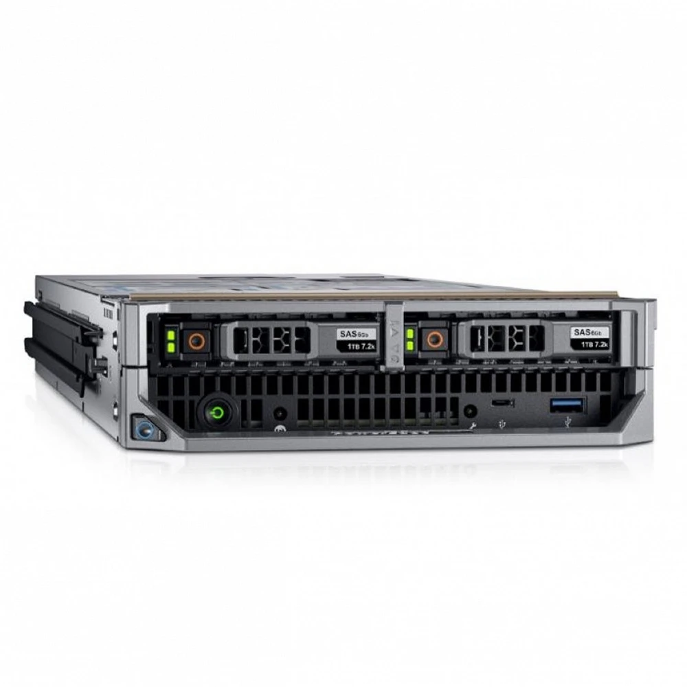 Сервер Dell PowerEdge M640 210-ALTL-31 Blade, Xeon Silver 4215, 2500 МГц, 8, 11, 16 x 32 ГБ, SFF 2.5", 2, 2x 600 ГБ