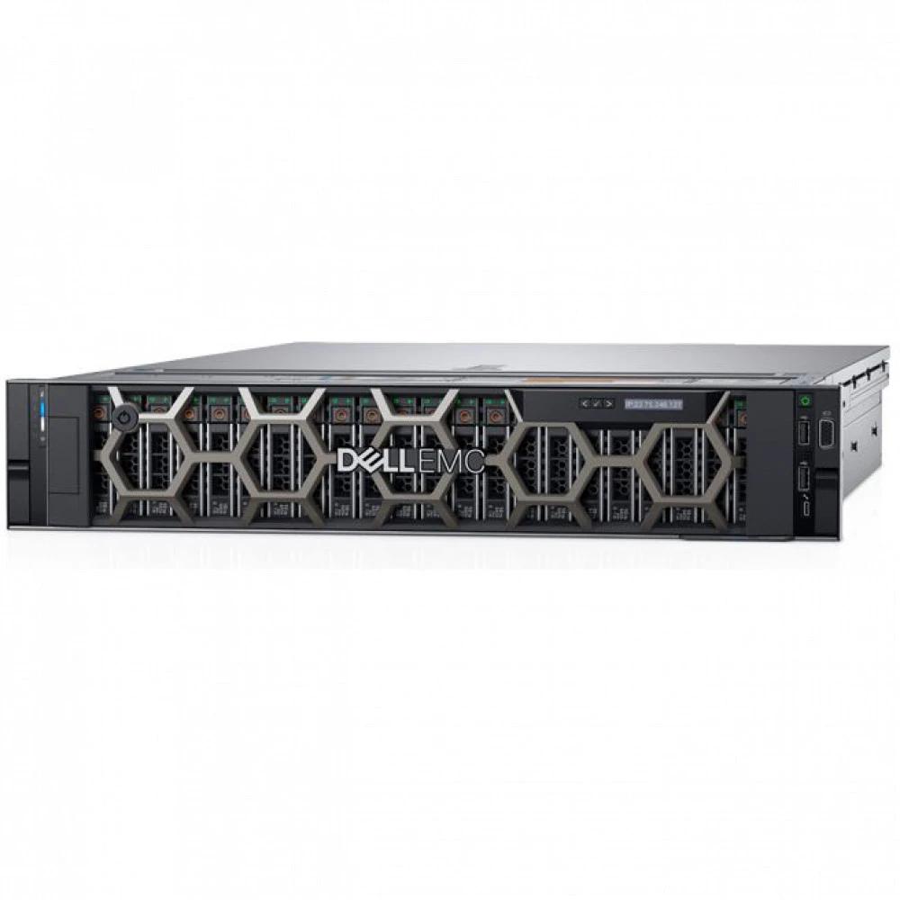 Сервер Dell PowerEdge R740 PER740RU1-33 2U Rack, Xeon Gold 6246, 3300 МГц, 12, 24.75, 2 x 32 ГБ, SFF 2.5", 8