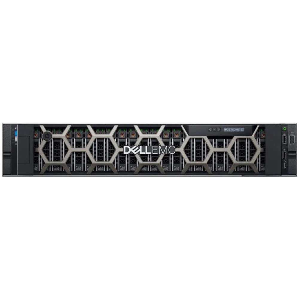 Сервер Dell PowerEdge R740 PER740RU1-33 2U Rack, Xeon Gold 6246, 3300 МГц, 12, 24.75, 2 x 32 ГБ, SFF 2.5", 8