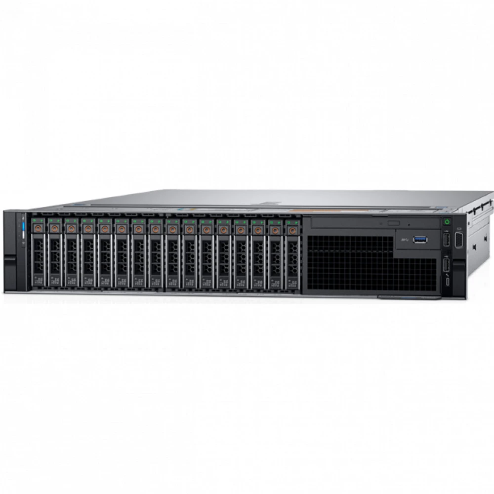 Сервер Dell PowerEdge R740 PER740RU3-53 2U Rack, Xeon Gold 5217, 3000 МГц, 8, 11, 2 x 64 ГБ, SFF 2.5", 16, 3x 1.92 ТБ