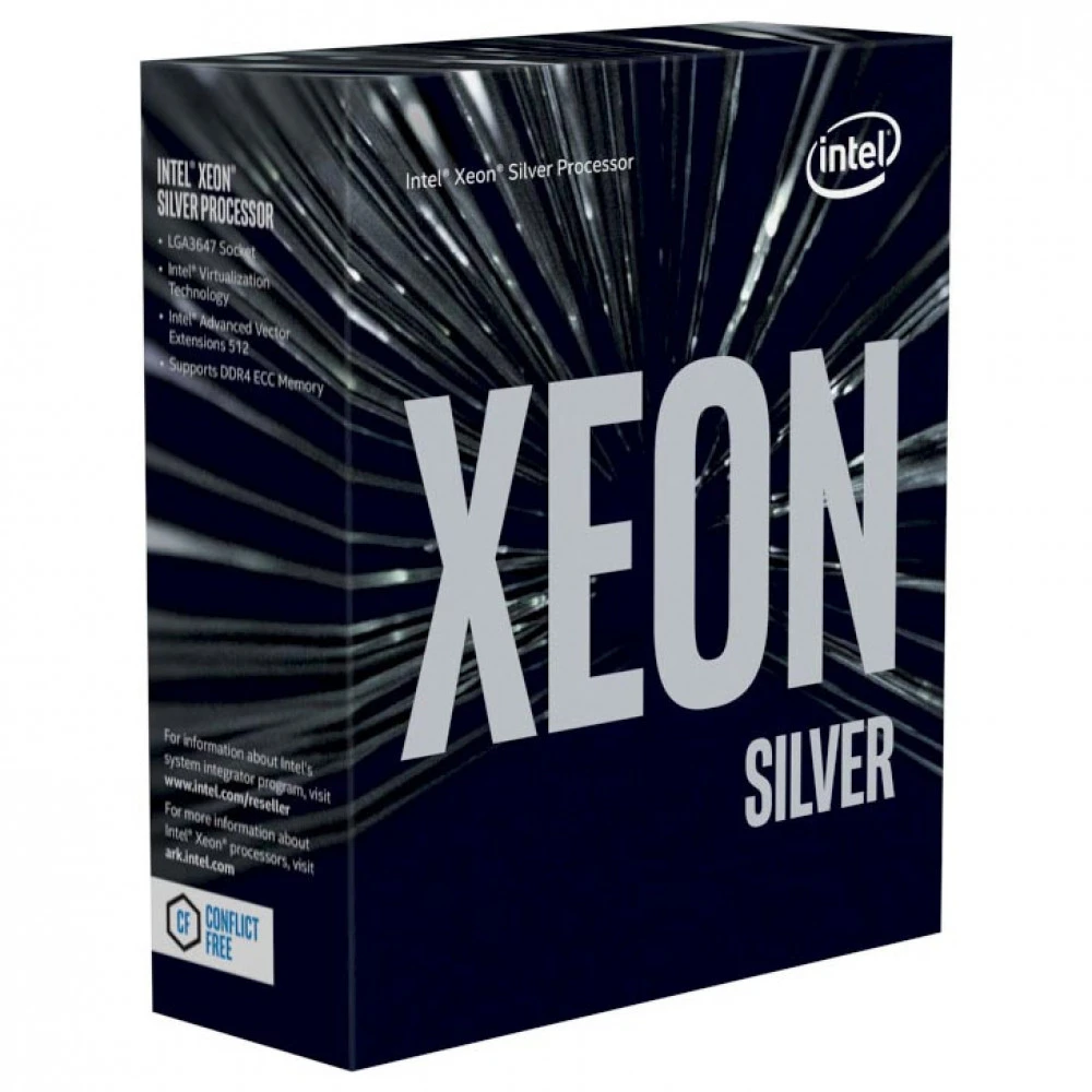 Серверный процессор Intel Xeon Silver 4210R BOX BX806954210R 10, 2.4 ГГц, 13.75