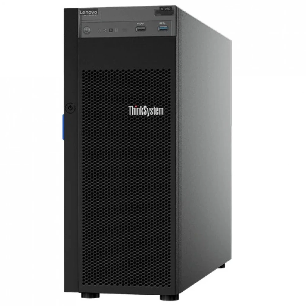 Сервер Lenovo ThinkSystem ST250 7Y46S0TC00 Tower, Core i3-9100, 3600 МГц, 4, 6, 2 x 8 ГБ, SFF 2.5", 8, 2x 240 ГБ