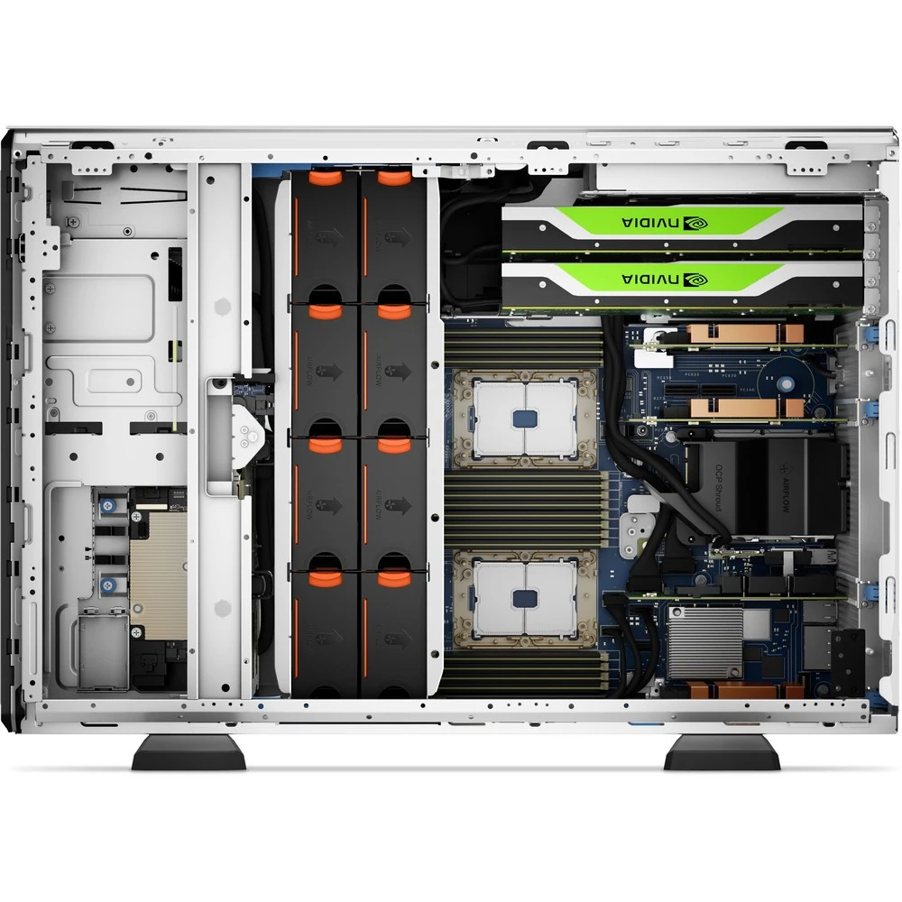 Сервер Dell PowerEdge T550 210-BBRX Tower, Xeon Silver 4309Y, 2800 МГц, 8, 12, 1 x 16 ГБ, SFF 2.5", 8, 1x 480 ГБ